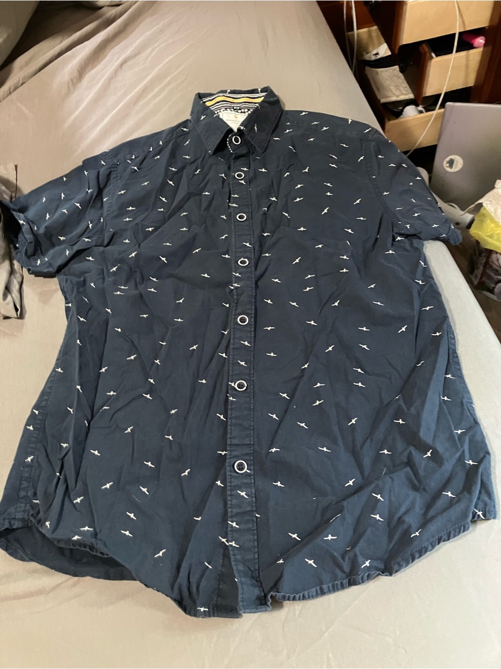 “Lot” of THREE shirts. Men’s S. Casual collared button down cotton spring summer